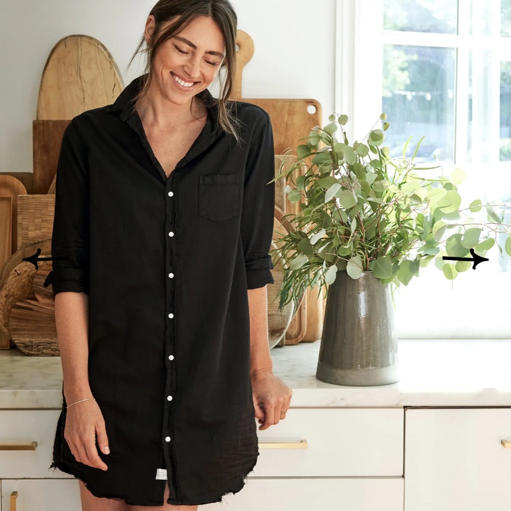 New denim classic shirt dress